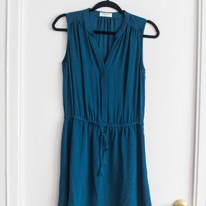 Aritzia Babaton Benedict Dress Teal / Caruso